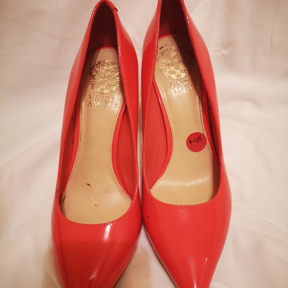 Vince Camuto Leather Upper Coral pumps Shoes - Picture 9 of 11